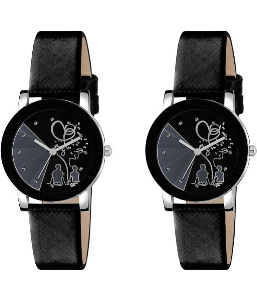 DECLASSE - Multicolor Leather Analog Couple's Watch