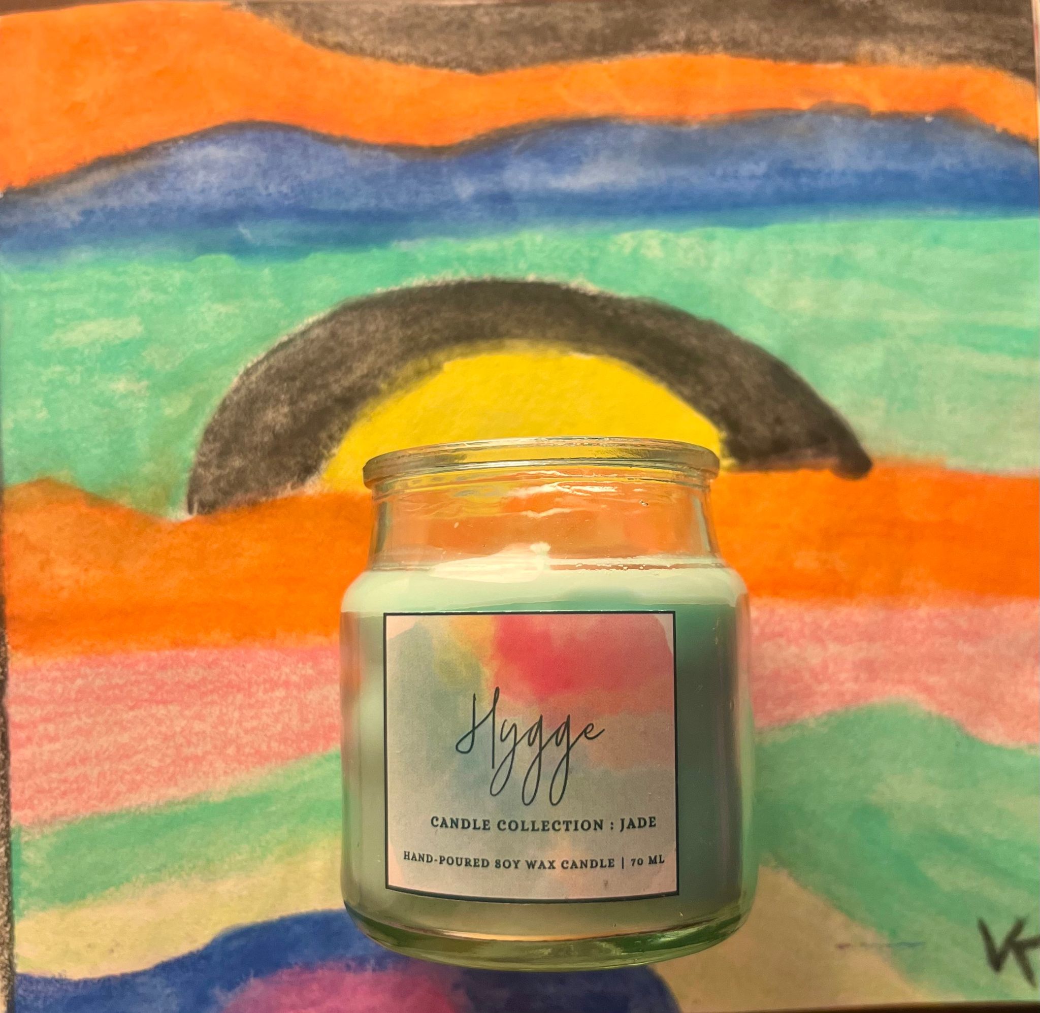Hygge Lemon Grass Scented Soy Wax Candle