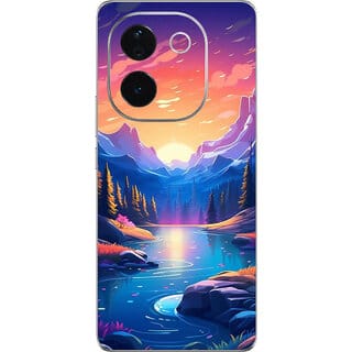 Yug Emporium Back Skin Wrap For IQOO Z9s Pro 5G Premium Quality Full Coverage (Viral River) (Back Cover Multicolor)