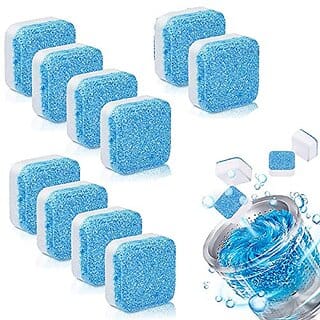 10 Pcs Washing Machine Deep Cleaner Tablet for Washing Machines Front and Top Load Machine