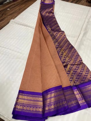 Handloom Cotton Gadwal Saree