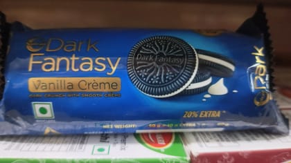 Sunfeast dark fantasy vanilla creme biscuits
