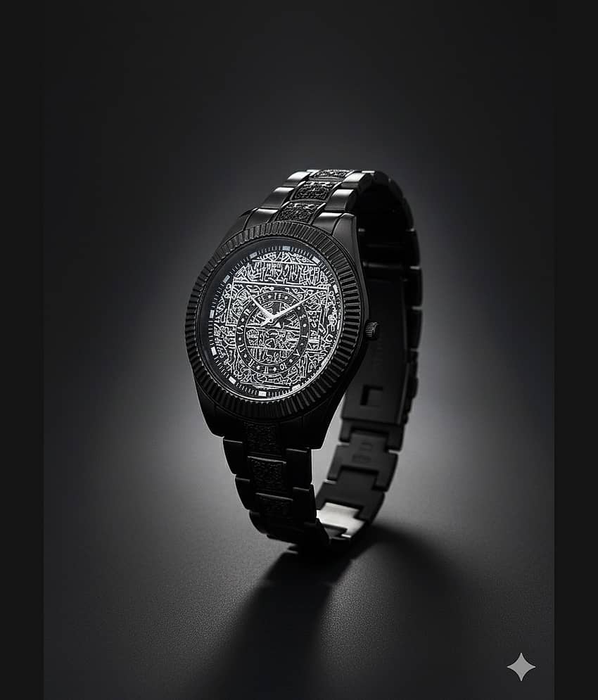 Renaissance Traders Black Metal Analog Men's Watch