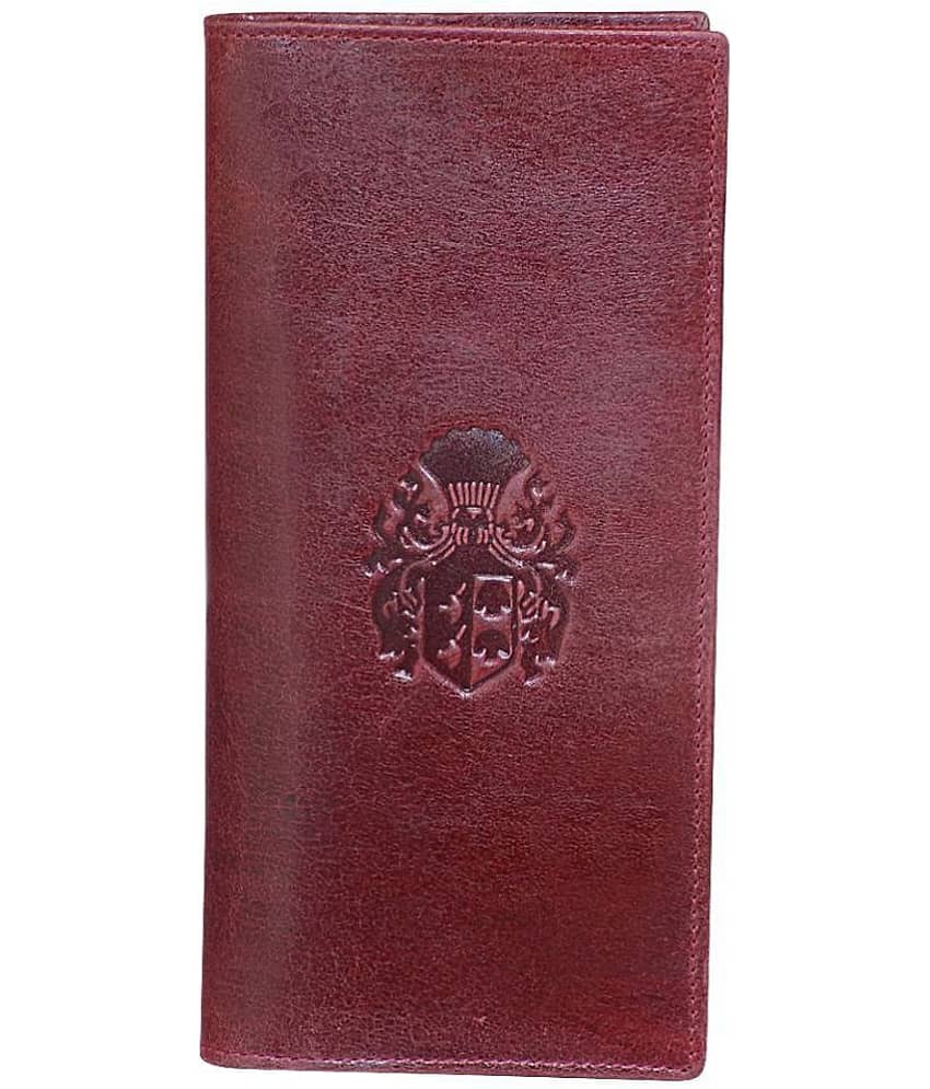 Style 98 Leather Maroon Fashion Long Wallet