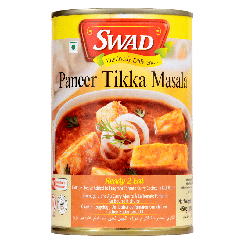 SWAD Ready to Cook and EatCombo Pack Of Paneer Tikka Masala/Palak Paneer/Mutter Paneer Instant Mix Vegetarian with No Added Preservative And Colours - 450gm Each (Pack of 3)