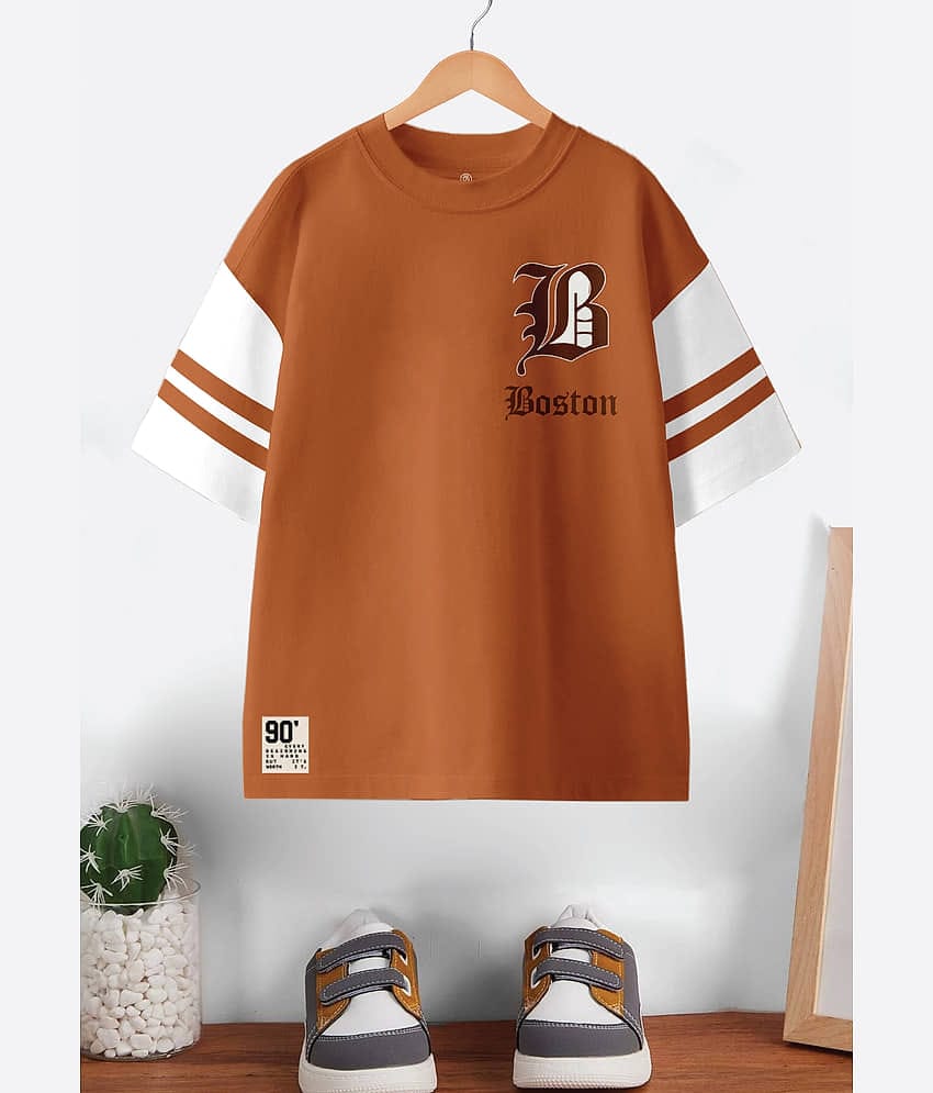 CODEZ Pack of 3 Boys Cotton T-Shirt ( Rust )