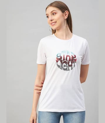 AUSTIN WOOD Women's Cotton Blend Regular Top ( White )