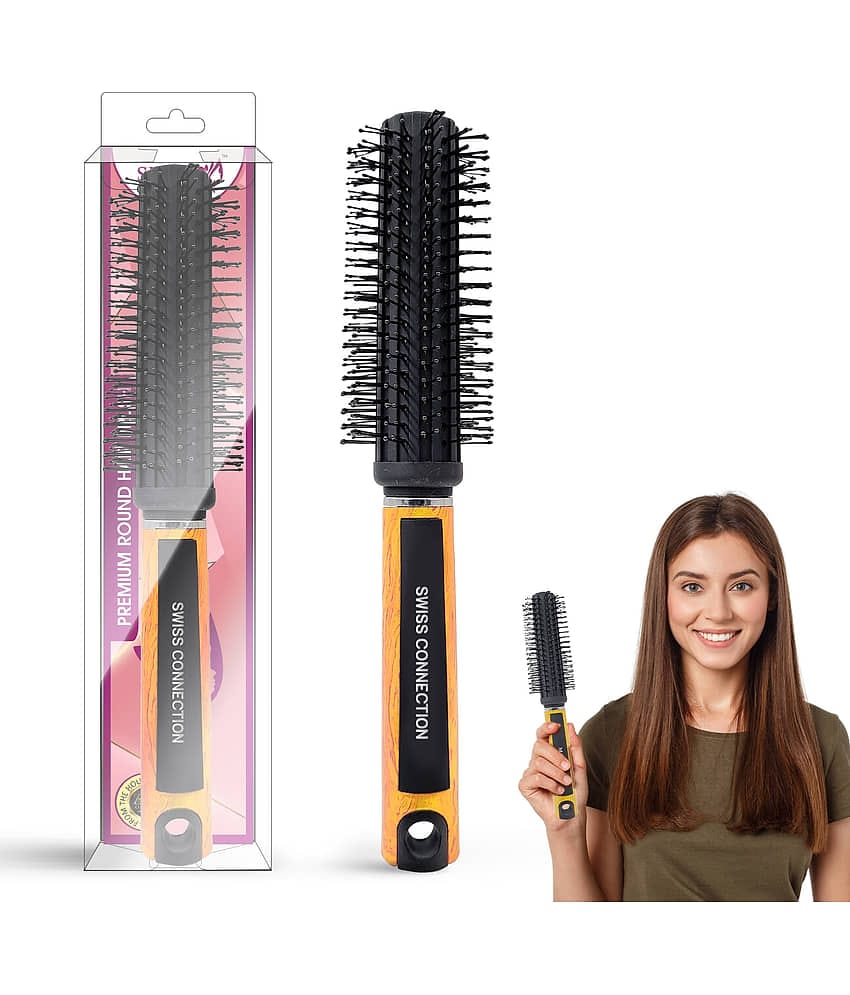 Swiss Connection Round Brush For Thick ( Pack of 1 )