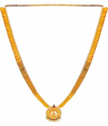 SHANKH-KRIVA - Golden Mangalsutra ( Pack of 1 )