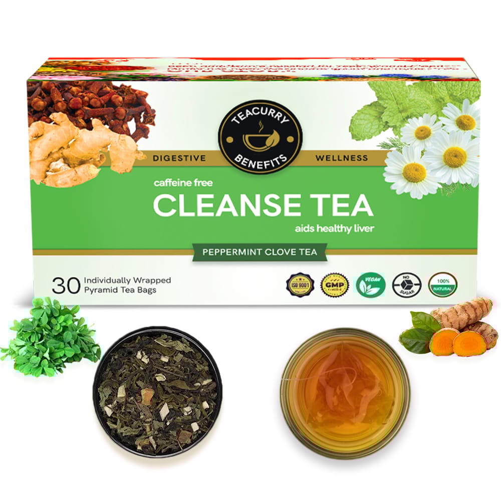 TEACURRY Anti Alcohol Tea (1 Month Pack | 30 Tea Bag) - Cleanse Tea to help quit Alcohol and clean Liver - Liver Detox