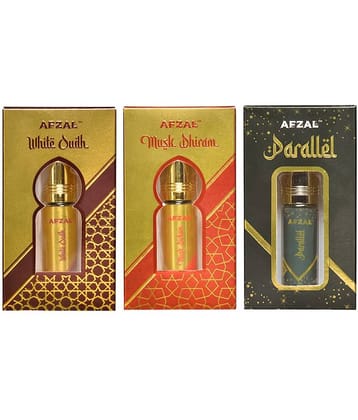 AFZAL WHITE OUDH MUSK DHIRAM PARALLEL 6ML ATTAR ROLL ON PK3