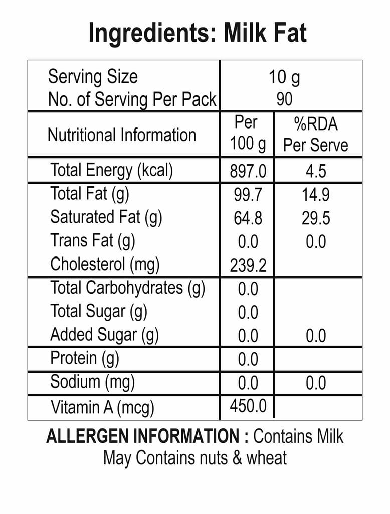 VERKA GHEE MONOCARTON 1 LITRE