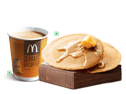 Hot Cake with Beverage