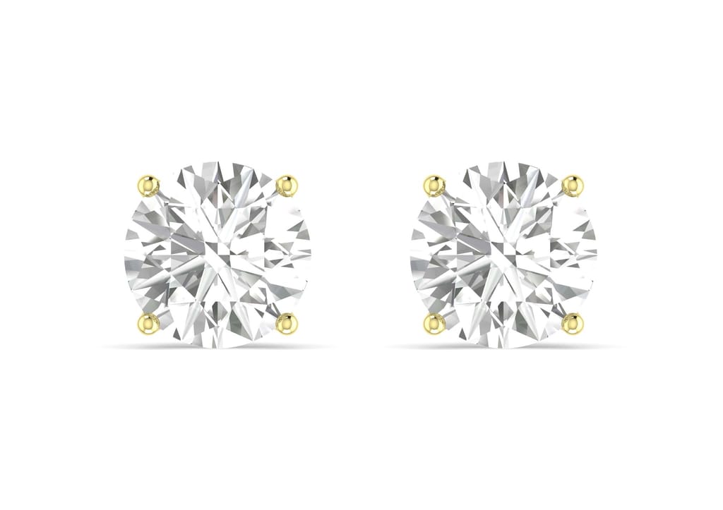 Round Solitaire Studs