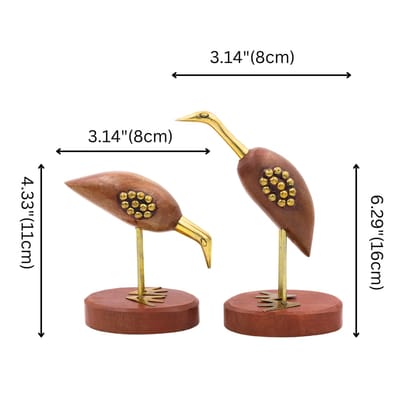 Wooden Swan Set