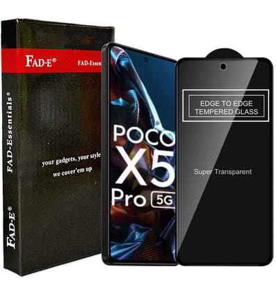 FAD-E Tempered Glass for POCO X5 Pro 5G / Redmi Note Pro 5G / Note 12 Pro Plus 5G (Transparent)