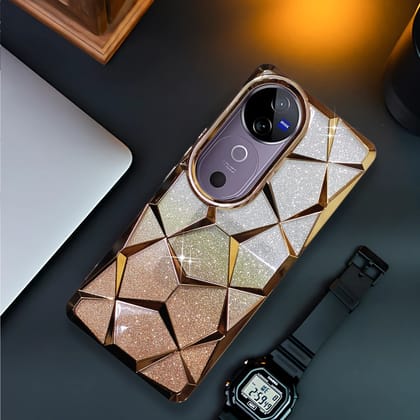 Dazzle Gold Silicone case for Vivo V40