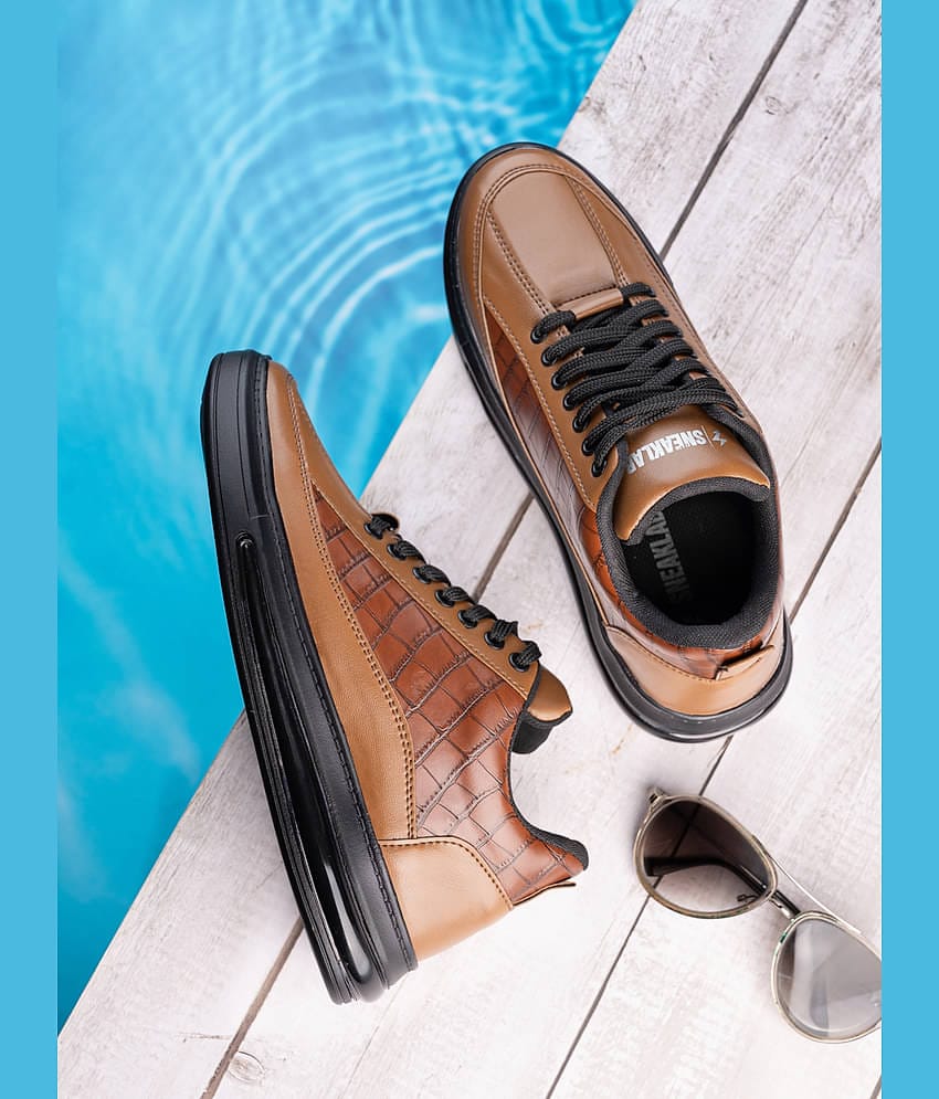 Sneaklab Men's Tan Men's Outdoor Shoes