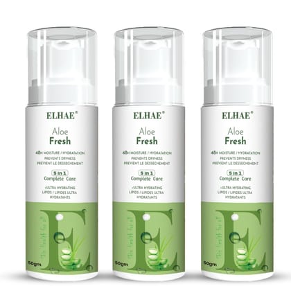 ELAHE Soothing Hydration Lotion Pack of 3, Body and Hand Moisturizer for Sensitive Skin, 50ml Each