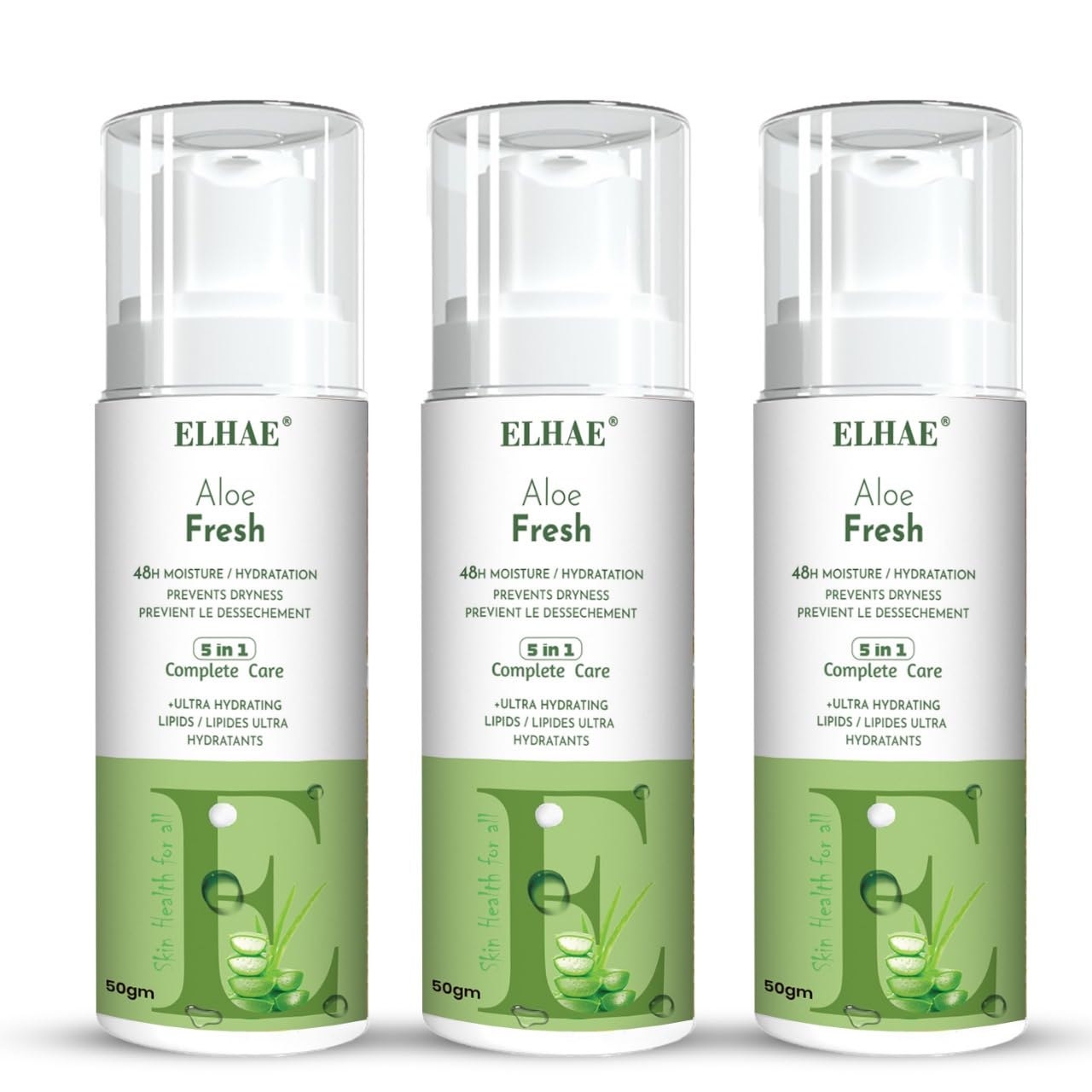 ELAHE Soothing Hydration Lotion Pack of 3, Body and Hand Moisturizer for Sensitive Skin, 50ml Each