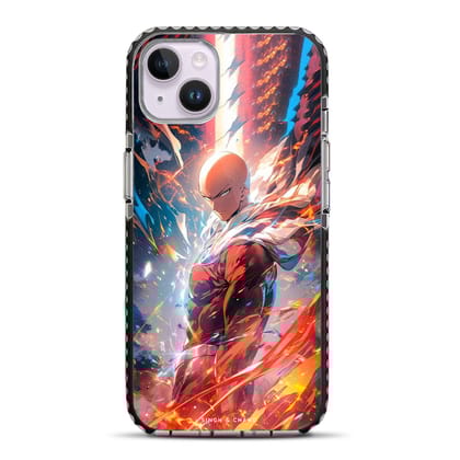 Saitama One Punch Man Anime iPhone 14 Plus Stride Phone Case-Stride