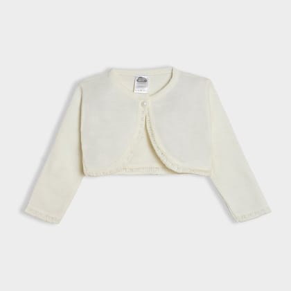 Luxe Milky Knitted Shrug-6-9 M / Cream