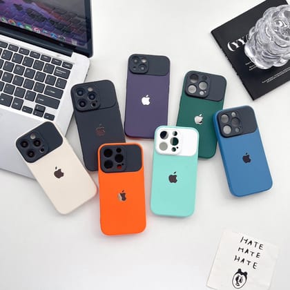 iPhone Logo Luxury Shockproof Matte Silicone Case-iPhone 13 Pro Max / Dark Green