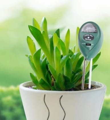 DHRUVINSRI 3-in-1 Soil Tester Plant Moisture Sensor – Measure Moisture, pH, and Light