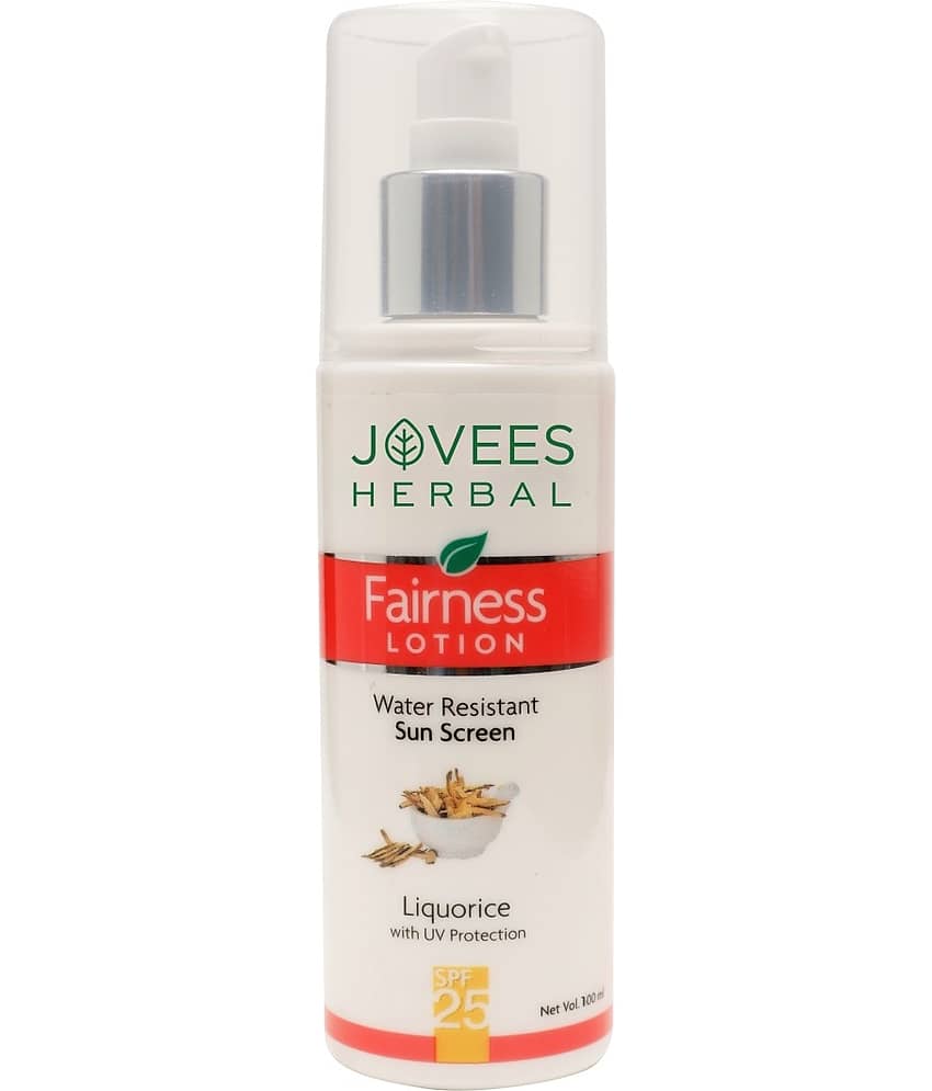 Jovees Herbal Sunscreen Fairness SPF 25 Lotion For Oily & Sensitive Skin, 100ml (Pack of 1)