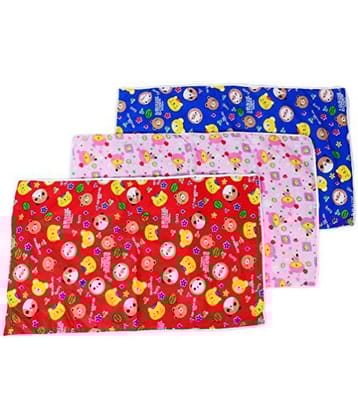 PE - Plastic Rubber Sheets Water Proof Baby Sleeping Sheet-Random Colour 3 x 3 Feet, Multi