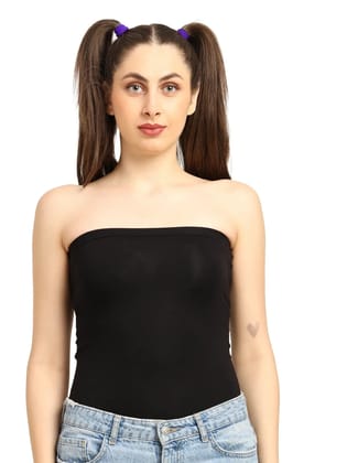 Gen Z Bamboo Tube Top for Women – Soft, Breathable & Sustainable Fit | Black