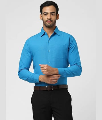 DESHBANDHU DBK - Blue Cotton Regular Fit Men's Formal Shirt ( Pack of 1 )