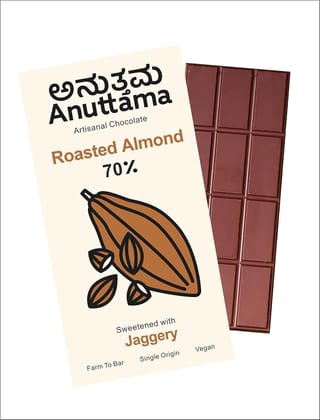 Anuttama Artisanal - Roasted Almond Chocolate