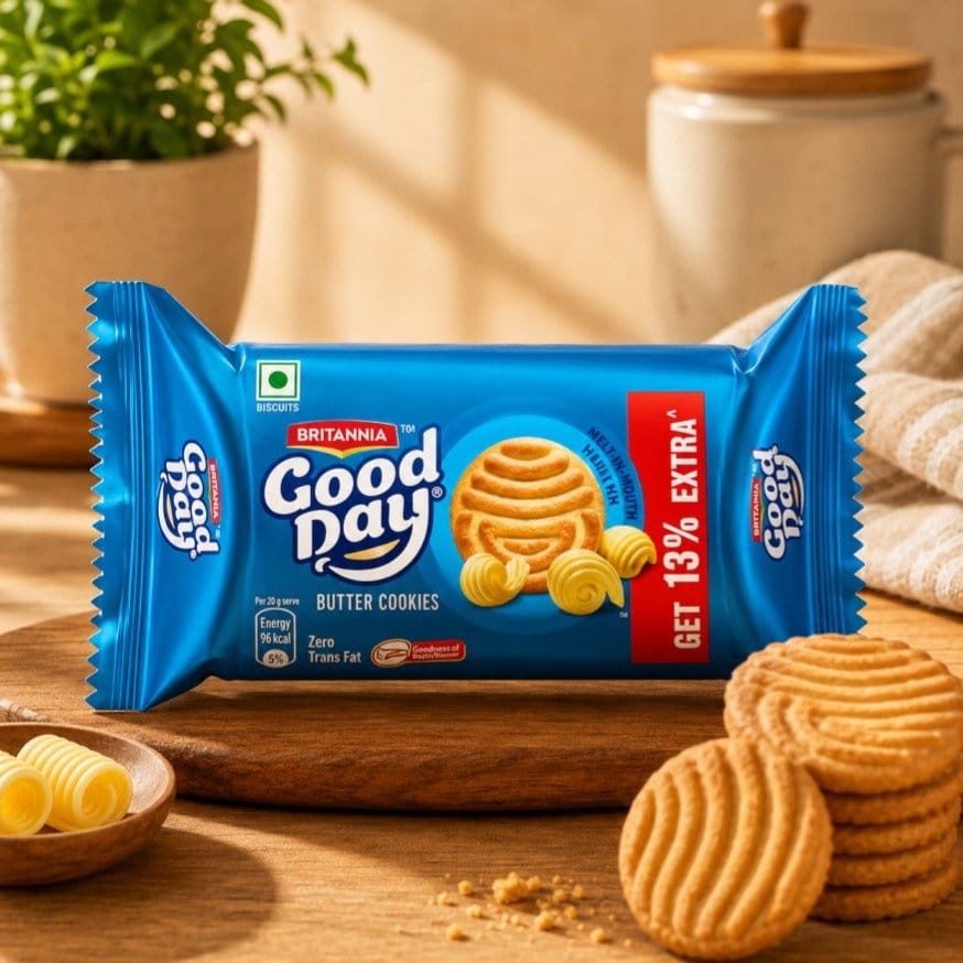 Good Day Butter Cookies, 52.5gm  - Britannia Good Day Butter Cookies 52.5gm 