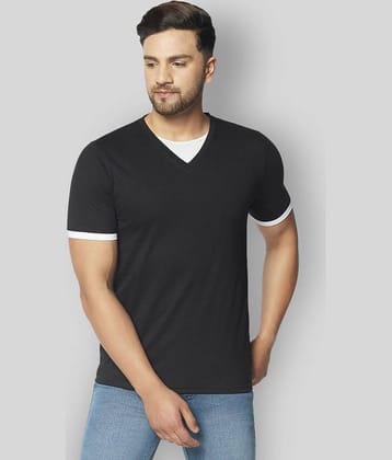 Glito Pack of 1 Cotton Blend Slim Fit Men's T-Shirt ( Black )