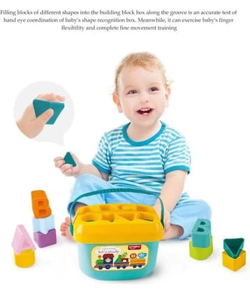 VBE  Baby First Blocks Building Blocks, Alphabets and Shapes Learning - Multicolor