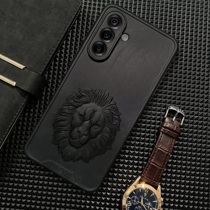 Black Royal King Silicone Case for Samsung A56