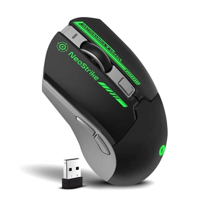 FRONTECH Neo Strike Wireless Gaming Mouse with 3200DPI, Comfortable & Ergonomic Design