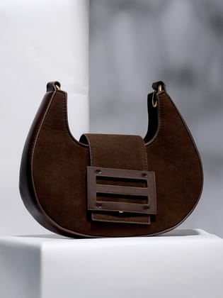 The Arcove Shoulder Bag - Coffee Brown-Handbag
