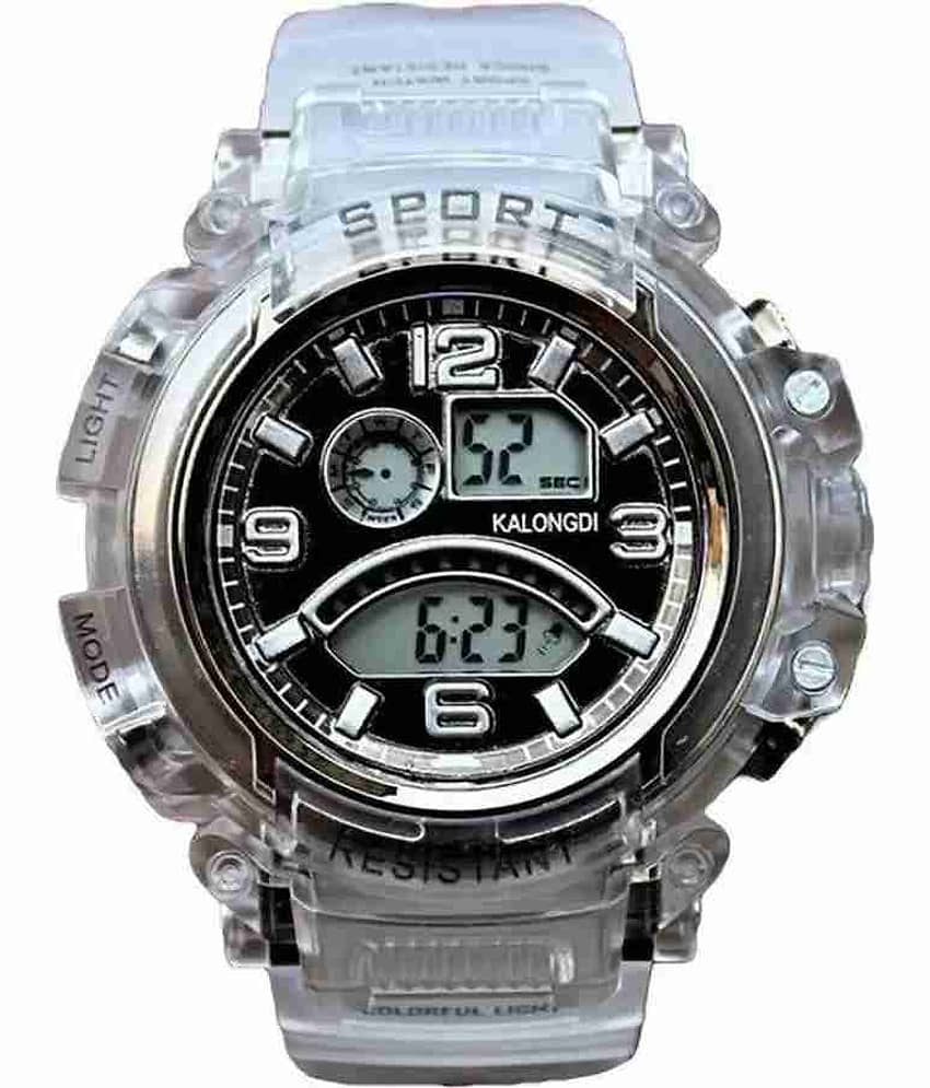 PIRASO White Resin Digital Men's Watch