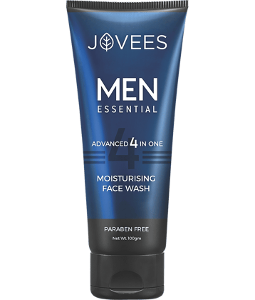 Jovees Herbal Men's Essential Advanced 4 in 1 Moisturizing Face Wash 100g (Pack of 1)