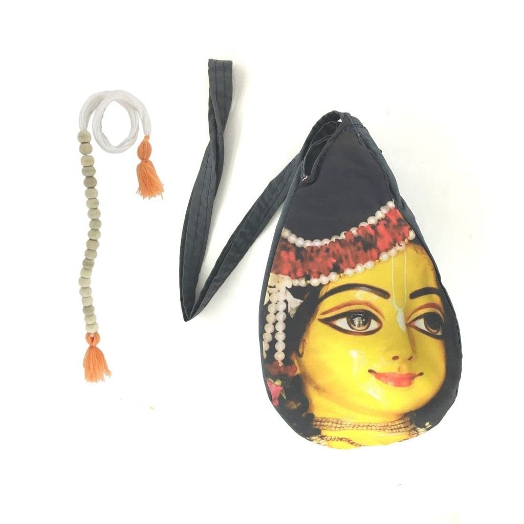 MAYAPURI Mahaprabhu Printed Chanting Bag/Japa Bag with Sakshi Mala Counter - Pooja Needs | Buy online on ZillyBuy