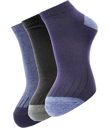 Dollar - Cotton Blend Multicolor Men's Ankle Length Socks ( Pack of 3 )