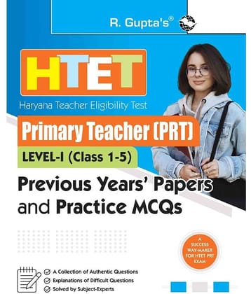 HTET Primary Teacher (PRT) Previous Years' Papers & Practice MCQs (Level-1) (Class I-V)