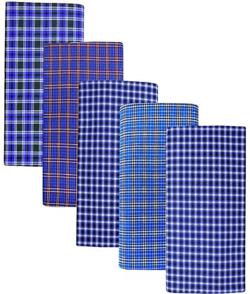 Feather Green Multi Lungi Pack of 5