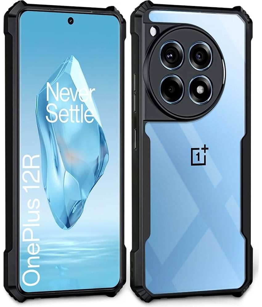 VAKIBO Plain Cases Compatible For Rubber OnePlus 12R ( Pack of 1 )