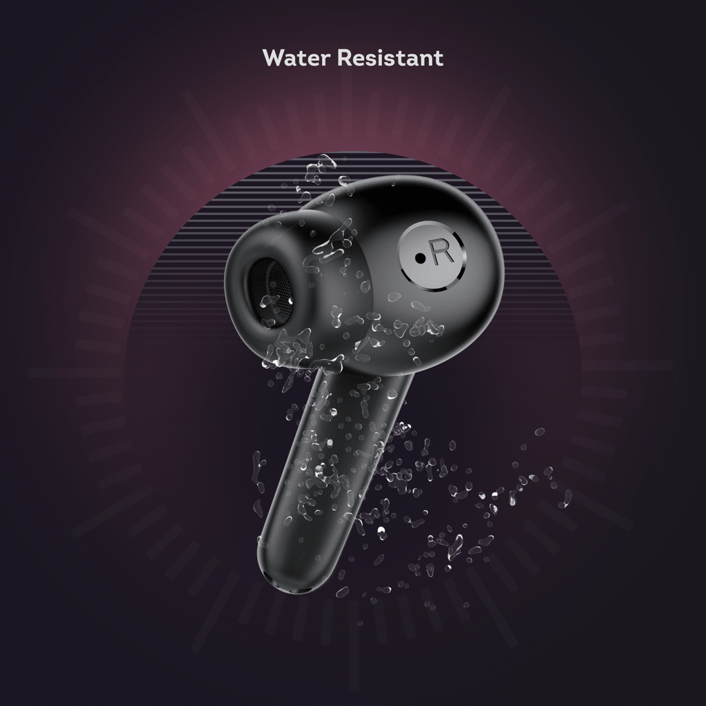 Cellecor BroPods CB03 Waterproof Earbuds With 30 Hours Playtime, Automatic Pairing, ENC Bluetooth-Black