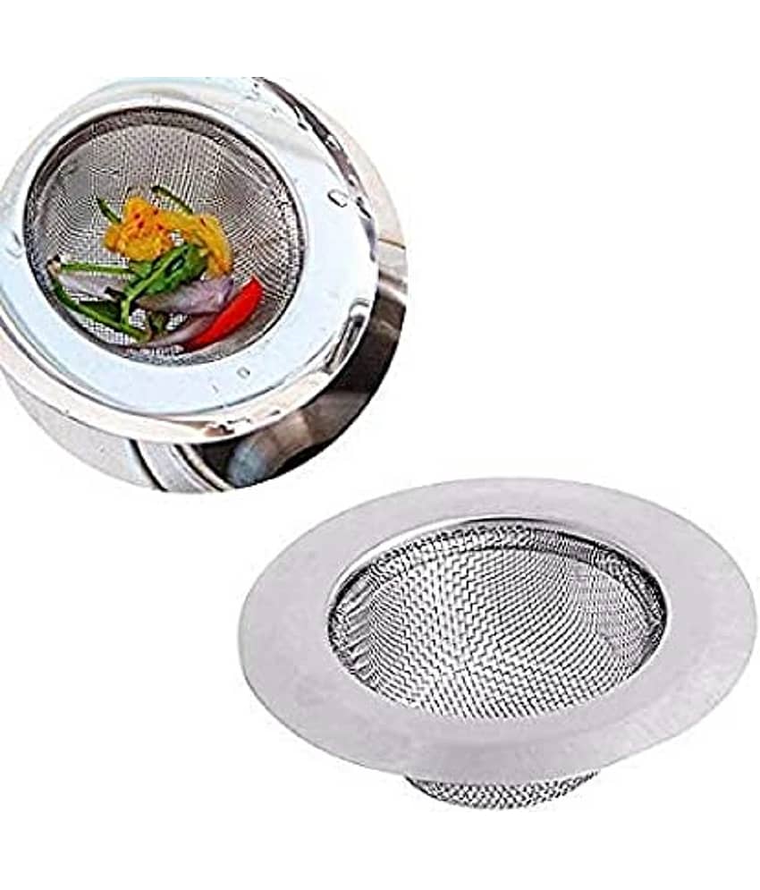 Mukta Enterprise Stainless Steel Sink Strainer Kitchen Drain Basin Basket Filter Stopper Drainer/Jali