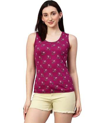Diaz Women's Cotton Tank Top ( Purple )