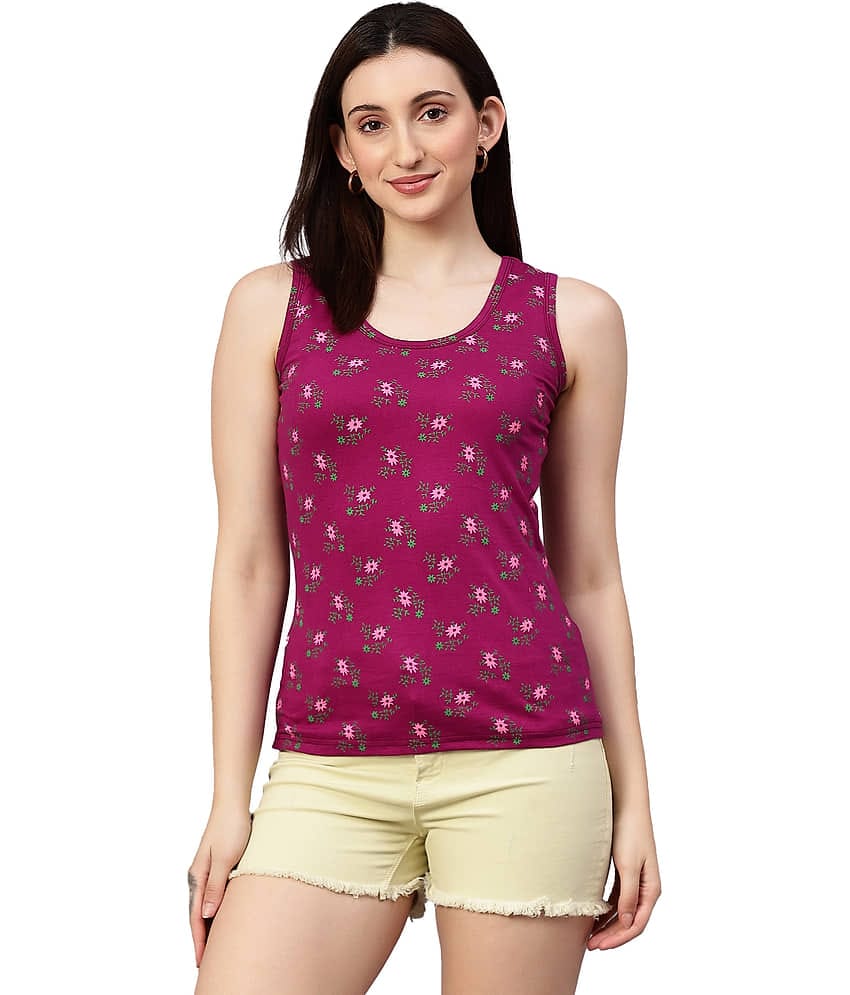 Diaz Women's Cotton Tank Top ( Purple )